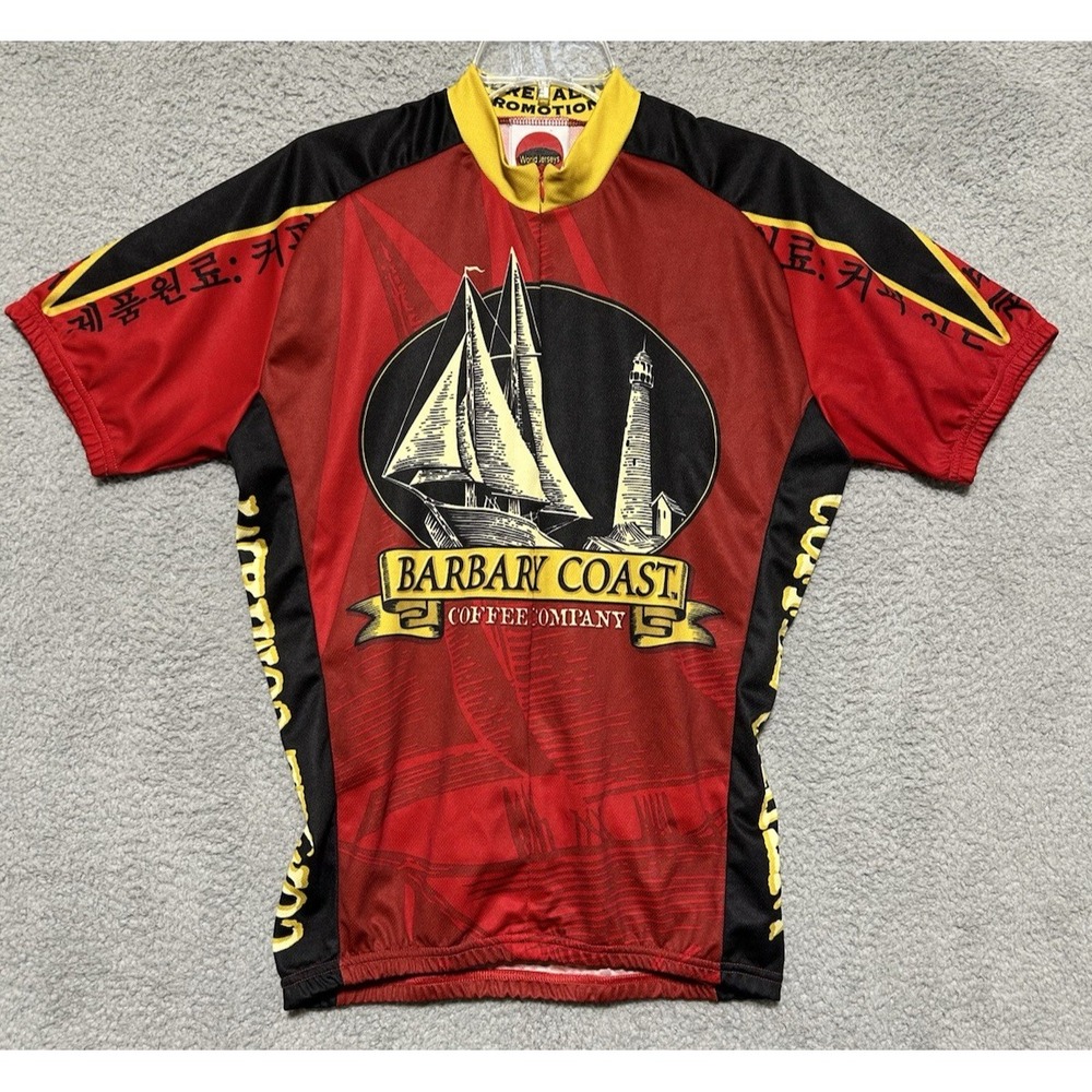 World Jerseys Cycling Jersey Men's Large Short Sleeve Logo‎ Fruit Loops Pockets